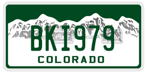 BKI979  license plate in CO