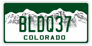 BLDQ37  license plate in CO