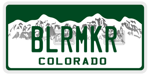 BLRMKR  license plate in CO