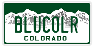 BLUCOLR  license plate in CO