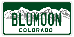 BLUMOON  license plate in CO
