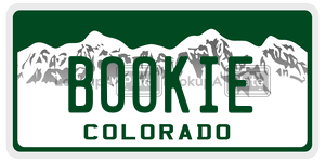 BOOKIE  license plate in CO
