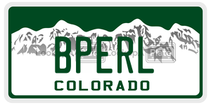 BPERL  license plate in CO
