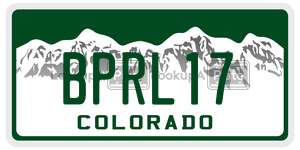 BPRL17  license plate in CO