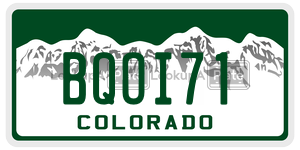 BQOI71  license plate in CO