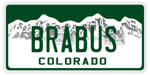 BRABUS  license plate in CO