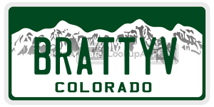 BRATTYV  license plate in CO