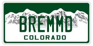 BREMMD  license plate in CO