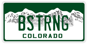 BSTRNG  license plate in CO