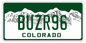 BUZR96  license plate in CO