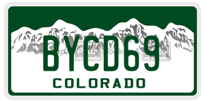 BYCD69  license plate in CO