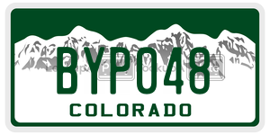BYP048  license plate in CO
