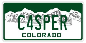 C4SPER  license plate in CO