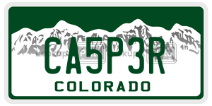 CA5P3R  license plate in CO