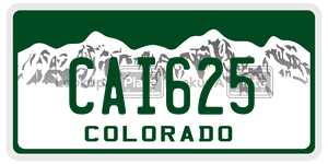 CAI625  license plate in CO