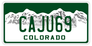 CAJU69  license plate in CO