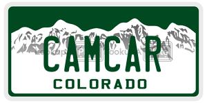 CAMCAR  license plate in CO