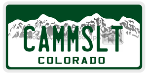 CAMMSLT  license plate in CO