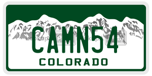 CAMN54  license plate in CO