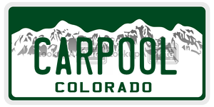 CARPOOL  license plate in CO