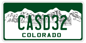 CASD32  license plate in CO