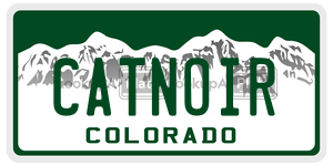 CATNOIR license plate in Colorado