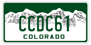 CCDC61  license plate in CO