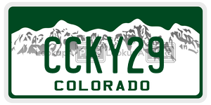 CCKY29  license plate in CO
