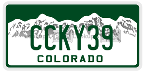 CCKY39  license plate in CO