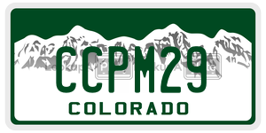 CCPM29  license plate in CO