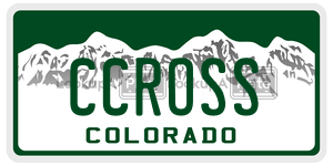 CCROSS  license plate in CO