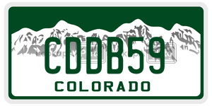 CDDB59  license plate in CO