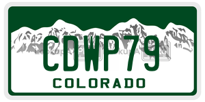 CDWP79  license plate in CO