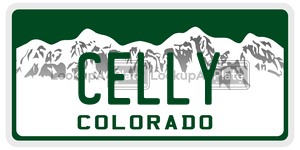 CELLY  license plate in CO