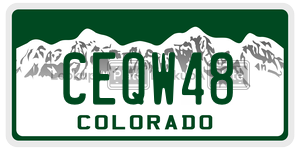 CEQW48  license plate in CO