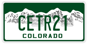 CETR21  license plate in CO