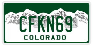 CFKN69  license plate in CO