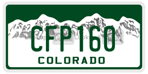 CFP160  license plate in CO