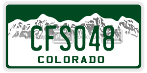 CFS048 license plate in Colorado