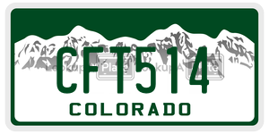 CFT514  license plate in CO