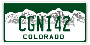 CGNI42  license plate in CO