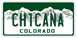 CH1CANA  license plate in CO