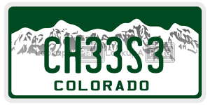 CH33S3  license plate in CO