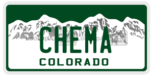 CHEMA  license plate in CO