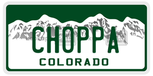 CHOPPA  license plate in CO