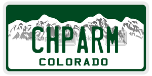 CHPARM  license plate in CO