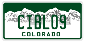 CIBL09  license plate in CO