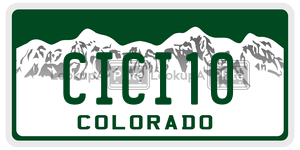 CICI10  license plate in CO