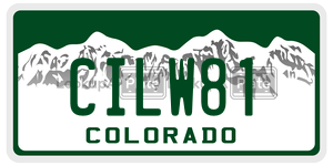 CILW81  license plate in CO