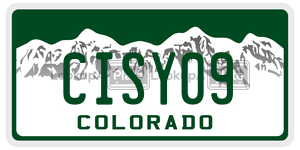 CISY09  license plate in CO